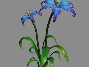 tian yin temple - flowers 03 3D Model
