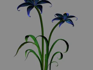 tian yin temple - flowers 03 3D Model