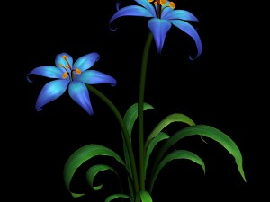 tian yin temple - flowers 03 3D 模型