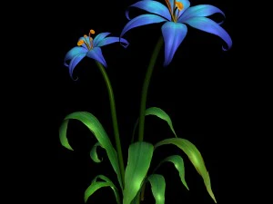 tian yin temple - flowers 03 3D Model