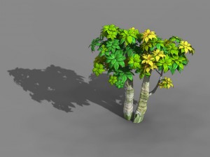 tian yin temple - plant 02 3D Model