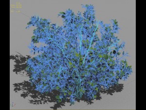 journey to the west - shrubs 01 Modelo 3D