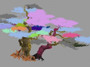 journey to the west - putuo mountain - pine 01 3D 模型