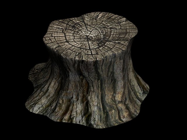 journey to the west - stump 01 3D मॉडल .c4d .max .obj .3ds .fbx .stl .blend 