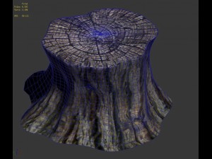 journey to the west - stump 01 3D मॉडल