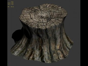 journey to the west - stump 01 3D मॉडल