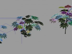 подорож на захід - бамбуковий гай 04 3D Модель