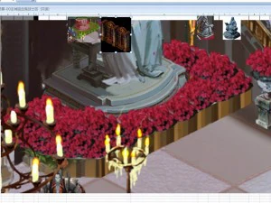 &Aacute;rea de guerreros vampiros - jard&iacute;n de flores 01 Modelo 3D