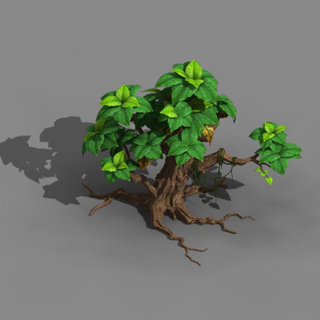 koike town - plant 02 3D Model .c4d .max .obj .3ds .fbx .stl .blend 