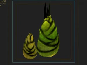 koike town - plants - bamboo shoots 01 3D Model