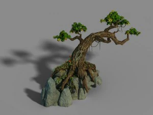 small bamboo peak - tree 01 3D Model