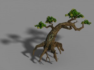small bamboo peak - tree 01 Model 3D