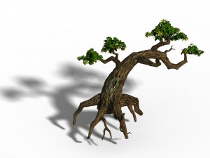 small bamboo peak - tree 01 Model 3D