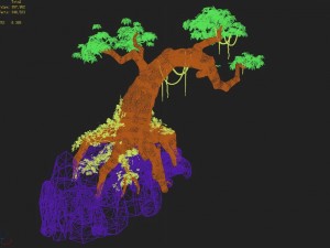 small bamboo peak - tree 01 Model 3D