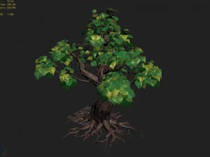 small bamboo peak - tree 04 3D Model