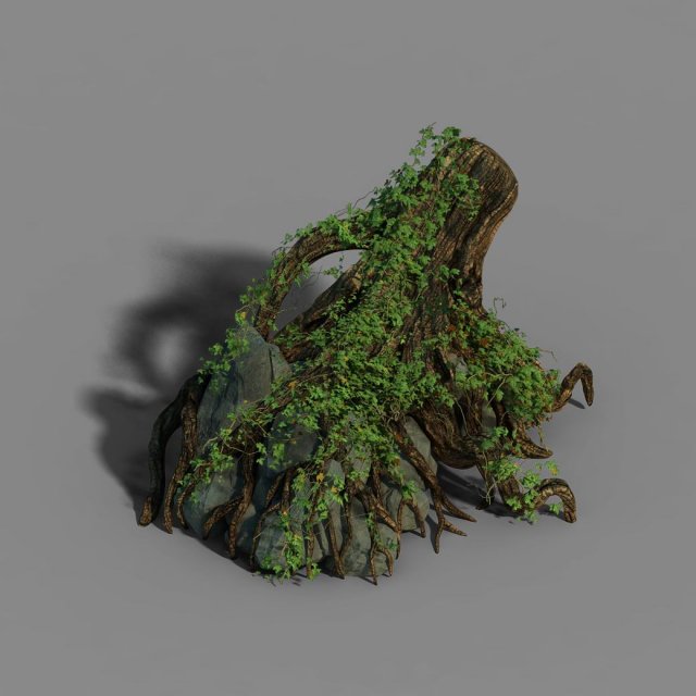 small bamboo peak - tree 05 3D Model .c4d .max .obj .3ds .fbx .stl .blend 