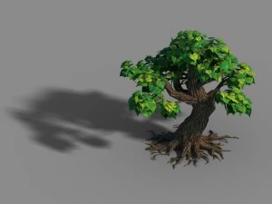 маленька бамбукова вершина - дерево 08 3D Модель