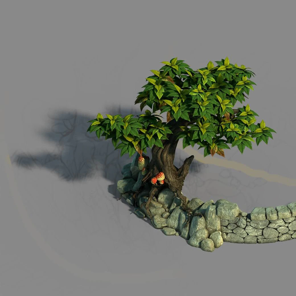 small bamboo peak - the surface 06 3D Model .c4d .max .obj .3ds .fbx .stl .blend 