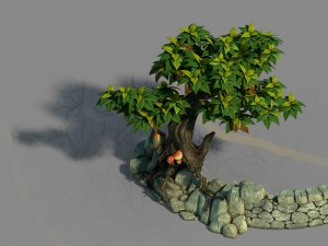 small bamboo peak - the surface 06 Modello 3D