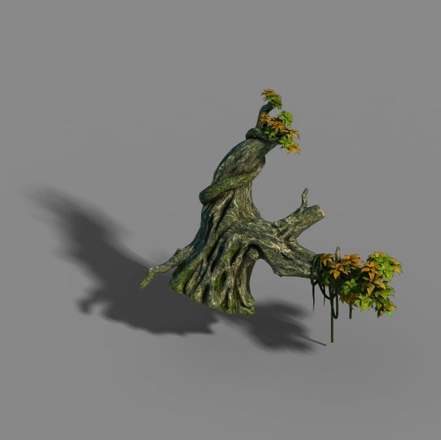 small bamboo peak - dry tree head 01 3D Модель .c4d .max .obj .3ds .fbx .stl .blend 