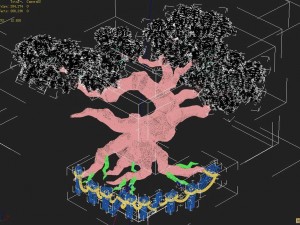 small bamboo peak - bamboo trees 01 3D-Modell