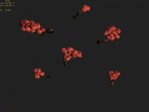 small bamboo peak - bamboo trees 02 3D Model