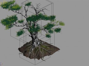new village - tree viewing 04 Modello 3D