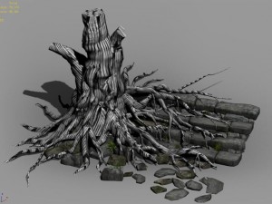 new village - tree village 3D-Modell