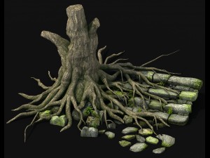 new village - tree village 3D-Modell