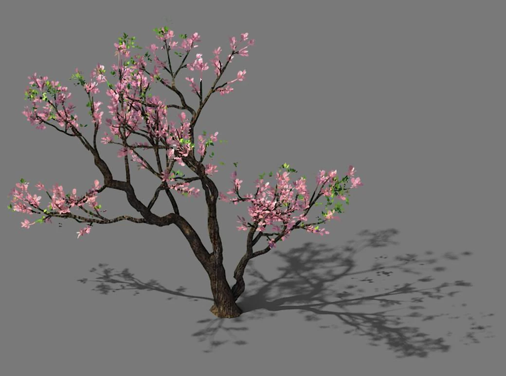 new village - peach 03 3D Model .c4d .max .obj .3ds .fbx .stl .blend 