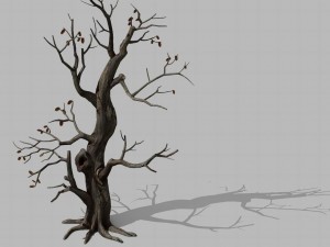 brutal tribe - withered tree 01 3D Model