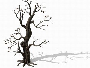 brutal tribe - withered tree 01 3D Model