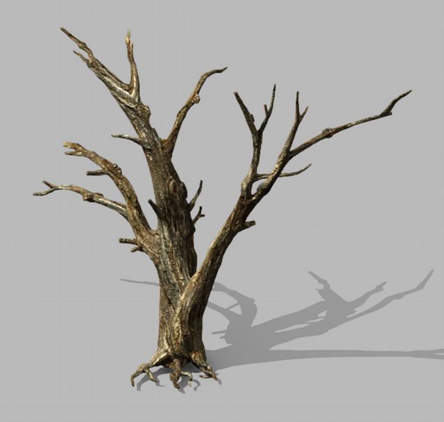 brutal tribe - dead tree 02 3D Model .c4d .max .obj .3ds .fbx .stl .blend 