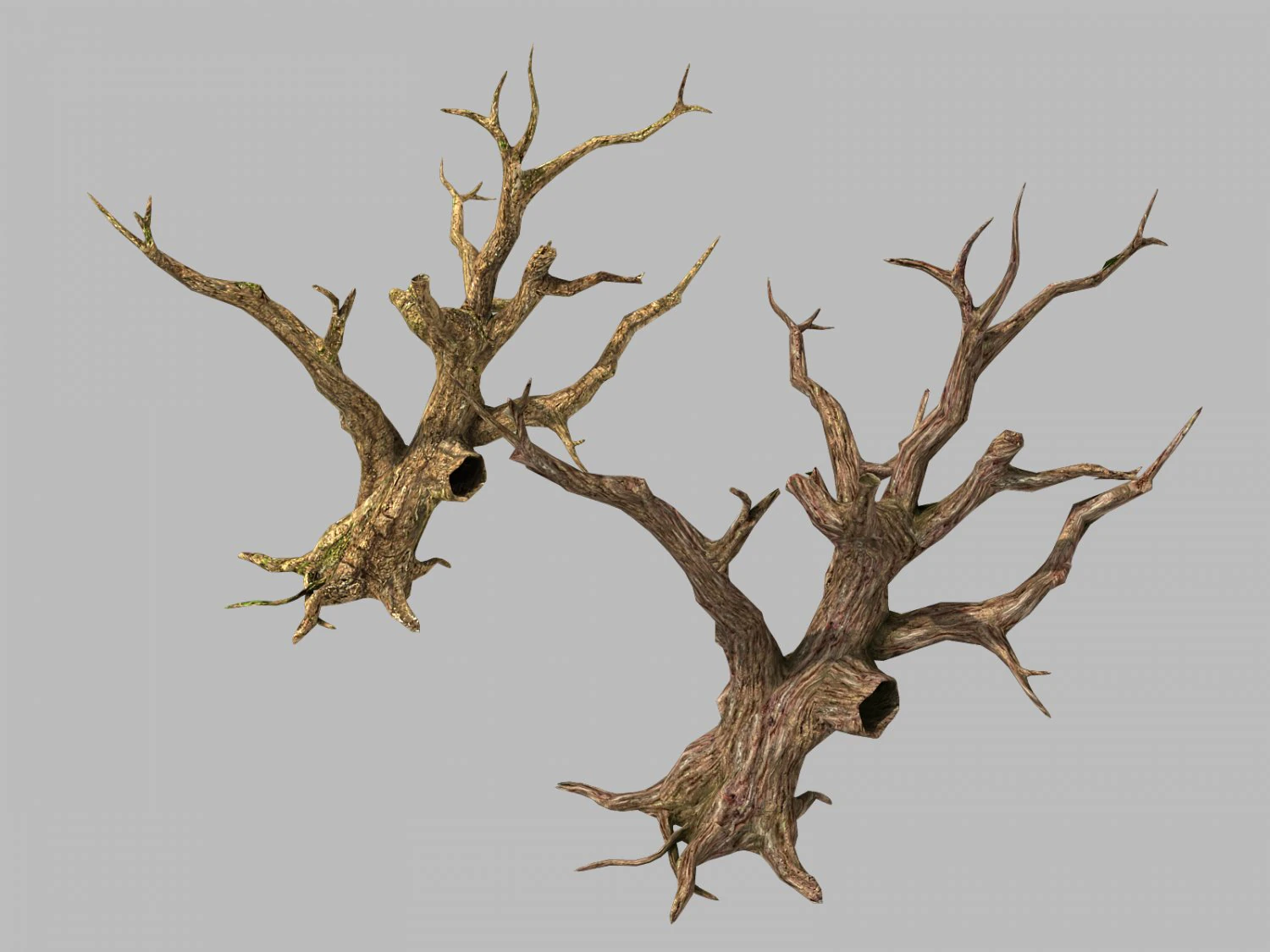 brutal tribes - dead trees 04 3D Model .c4d .max .obj .3ds .fbx .stl .blend
