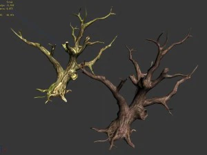 brutal tribes - dead trees 04 3D Model