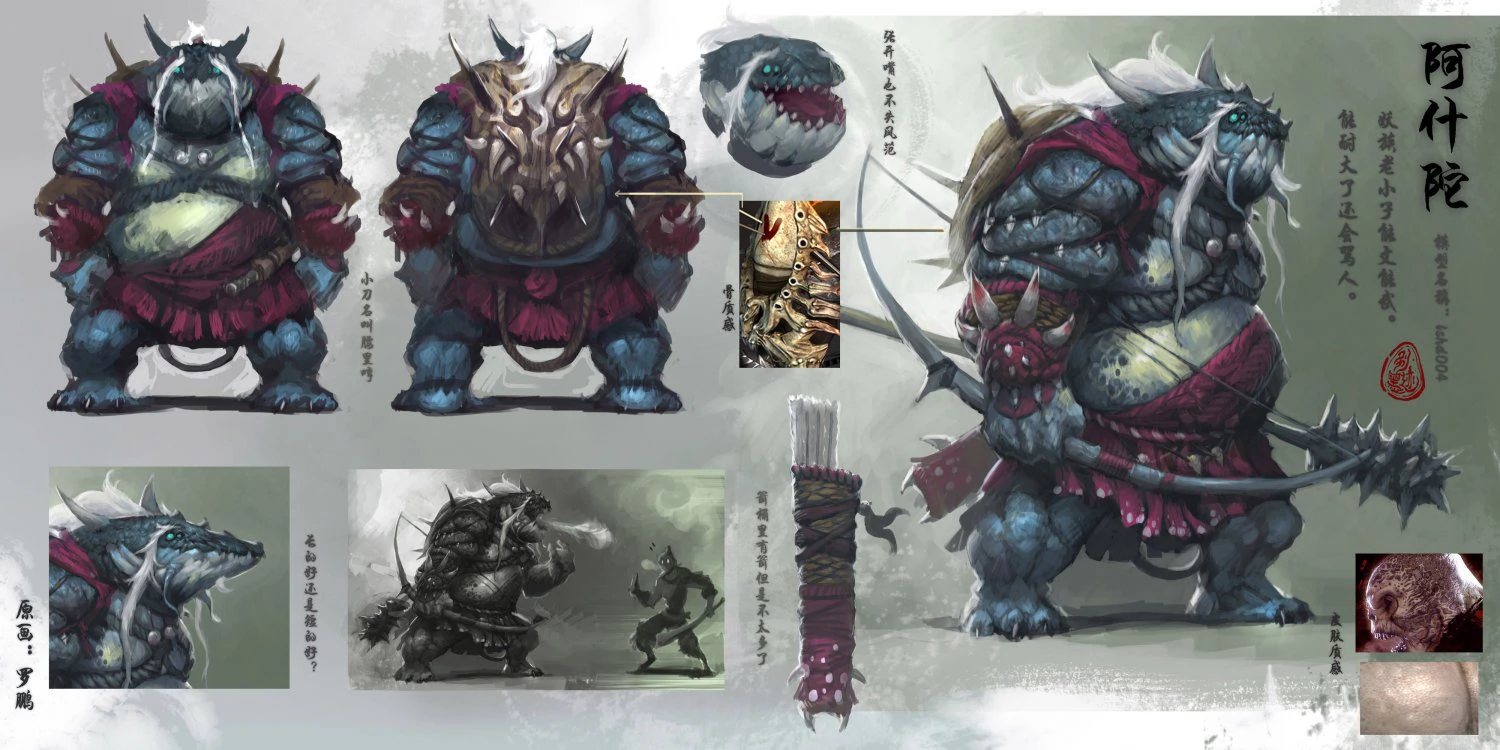 低ポリ 3D モンスター - アシュド 3Dモデル .c4d .max .obj .3ds .fbx .stl .blend 