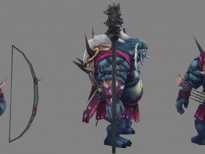low poly 3d monster - ashdo 3D Model
