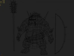 低ポリ 3D モンスター - アシュド 3Dモデル