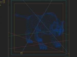 low poly 3d monster - white spotted tiger 3D Model