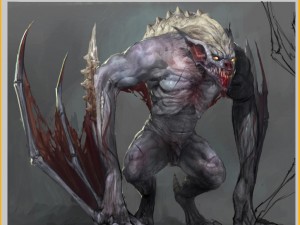 low poly 3d monster - bone bat 02 3D Model