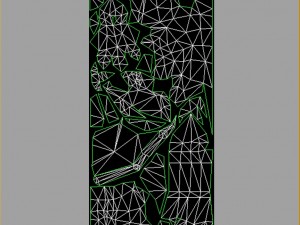 low poly 3d monster - bone bat 02 3D Model