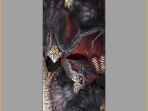 low poly 3d monster - bone bat 02 3D Model