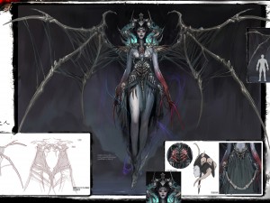 low poly 3d monster - lady bone 3Dモデル