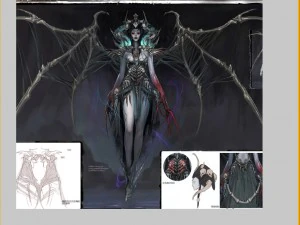 low poly 3d monster - lady bone 3D Model