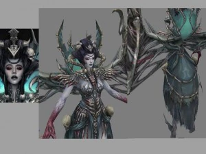 low poly 3d monster - lady bone 3D Model