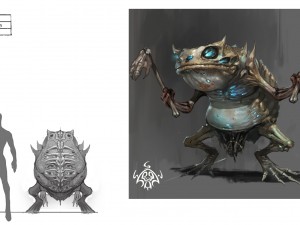 low poly 3d monster - white bones Modello 3D