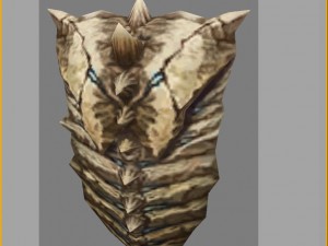 low poly 3d monster - bone care home Modèle 3D