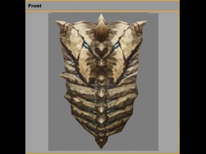low poly 3d monster - bone care home Modèle 3D