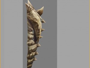 low poly 3d monster - bone care home Modèle 3D