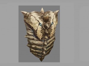 low poly 3d monster - bone care home Modèle 3D